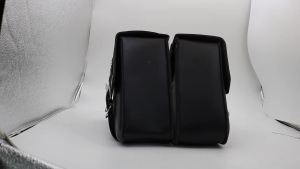 Universal Motorcycle Side Saddle Bags PU Leather Swing Arm Tool Bag for Sportster XL883 1200 Honda Suzuki Storage Saddlebags