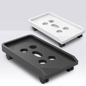 Computer Main Board Bracket Desktop Case Mobile Universal Brake Wheel Drag Tray Base Heightening Storage Organizer Rack