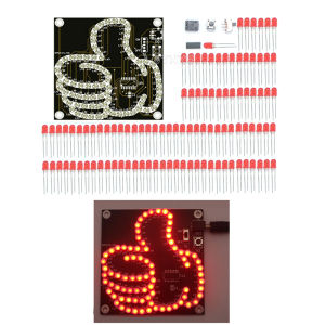 DIY Electronic Kit LED Thumb Flowing Light Production Kit Light-emitting Diode Fun Welding Microcontroller Soldering Practice