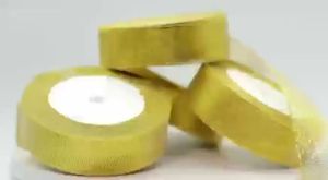 (25Yards/Roll)Gold Silver Ribbon Gift Packaging Festive Celebration High Quality Decoration Glitter Ribbon