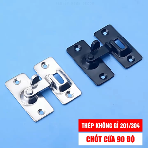 Chốt Khóa Cửa Góc 90 Độ Thép Không Gỉ An Toàn Chống Trộm