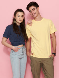 GILDAN Casual Lightweight Short Sleeve round Neck T-Shirt Mens Printed Base Shirt Thin Cotton Commute Style Summer Wear