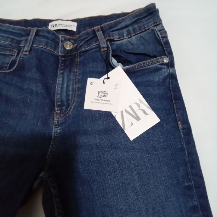 ZaRa Mid Rise Stretchy Ankle Length Jeans | Lazada PH