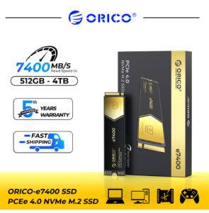 ORICO 7400MB/s SSD NVMe M.2 2280 4TB 2TB 1TB Internal Solid State Hard Disk M2 PCIe 4.0x4 2280 SSD Drive for PS5 Laptop PC