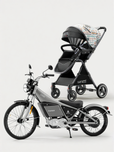 BACiUZZi | Sit & Lie Lightweight High View Adjustable Foldable Stroller