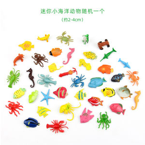 Miniature Realistic Marine Animal Models Lobster Dolphin Bird Toy Props Accessories Simulation Playhouse Dolls Collectible Figures