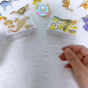 Set 5 Đồ chơi ghép hình 3D ghép hình trí tuệ DIY sáng tạo nhiều hình Hồ Lô Kids