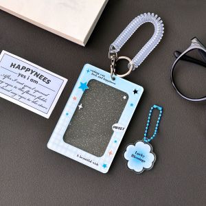 Original Ins Minimalist Transparent Glitter Acrylic Mini Truck Card Holder Brick Card ID Card Card Film Card Holder Ins