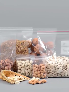 200Pcs Food Grade Plastic Zip Sealing Bags/Thicken PE Self Seal Multipurpose Packing Storage Pouches