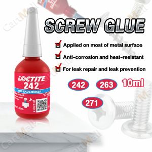 Metal Thread Anaerobic Adhesive 10ml Thread Fixative Adhesive Screw Fixing Glue 242 271