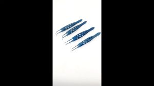 QSWTITAN titanium tissue forceps Tissue forceps right Angle fine tip tweezers Dental forceps ophthalmic instruments