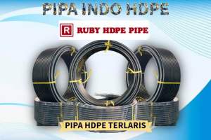 Pipa Hdpe / Selang Hitam Ruby Size 16/14mm atau 5/8inch 200meter