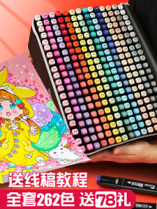 แท้ Touch Dual-head น้ํามันและสีน้ํา Marker ปากกา 48 สี Art Drawing Professional หมึกเติมไม่ซีดจางสําหรับนักเรียน