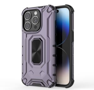 For OPPO A17 A17K A78 A58 4G A5S A12 A54 A55 A74 A95 Solid Color Case Shockproof Armor Silicone + PC Metal Ring Stand Protection Phone Cover