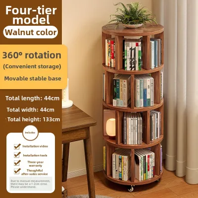 xinyafitment | Rotating Multi-Purpose 360 Degrees Wall Corner Bookshelf