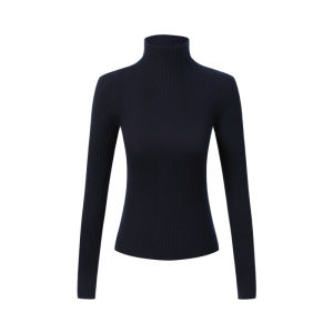 Cashmere Seamless Knit Turtleneck Sweater