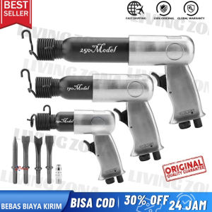 Air Chipping Hammer Kit - Mesin Pahat Alat Berat Kompresor Udara Palu Pneumatik dengan Pahat Bit