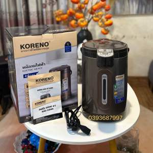 Bình Thủy Điện Bình Giữ Nhiệt Koreno Kn-259 Chính Hãng Dung Lượng 4L Đun Siêu Tốc An Toàn Bảo hành 1 Năm