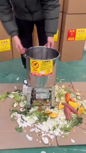 New 220V 6-blades Stainless steel food processor Multifunctional Feed Crusher chopper vegetables and fruits chopper shredder machine for agriculture Electric Grass Cutter Pig forage shredder machine