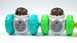 Dog Puzzle Toys Pet Food Interactive Tumbler Robot Slow Feeder Puppy Toy Snack Treat Dispenser Car for Dogs IQ Training