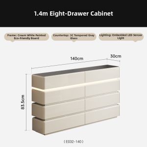Cream Luxe Jewelry Storage Cabinet