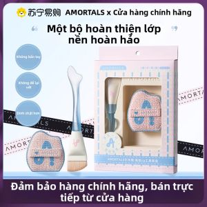 AMORTALS | Bộ Cọ Trang Điểm Dạng Đuôi Cá và Bông Phấn