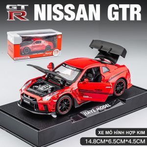 Xe Mô Hình Hợp Kim Thể Thao Nissan GTR Tỉ Lệ 1:32 Siêu Ngầu Dáng Đẹp Đồ Chơi Quà Tặng Trưng Bày