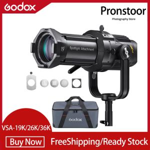 Godox อุปกรณ์ติดสปอตไลท์กรวยไฟสีสำหรับถ่ายภาพ VSA-36K VSA-26K VSA-19K สำหรับ SL150II VL300ไฟ LED