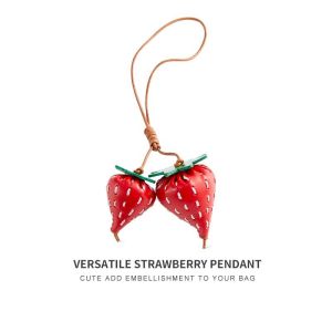 Leather Bag charm flower tassel ball pendant luxury fashion high-grade lychee flower car pendant decoration bag accessories