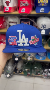 【COD】LA Multi-Embroidery Blue Closed cap For Men Fashion backward cap Baseball Cap High Quality