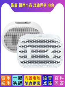 Portable Mini Smart Speaker Voice Controlled Bluetooth Connectivity Hands-Free Calls Built-In Battery Home Use Audio Device