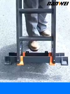 3.7M/4.7M/5.8M Tangga Lipat Meter Paduan Aluminium Teleskopik Tangga Teleskopik Multifungsi Tangga anti selip paduan aluminium