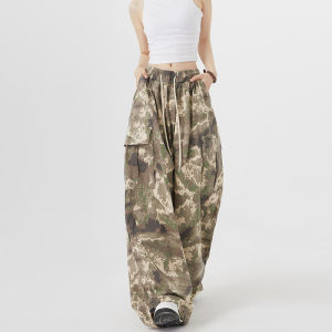 Quần Ống Rộng Lưng Cao Phong Cách Hip Hop Dành Cho Nữ Quần Tây Công Sở Rộng Rãi Quần Dài Thường Ngày Quần Ống Rộng