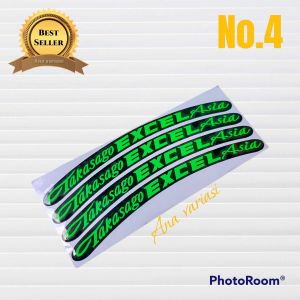 stiker Lis velg motor Thailand reflective Lis velg motor takasago excel Asia harga 1 lembar isi 4 baris