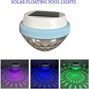 NEW 1/2Pcs Solar Floating Pool Lighting RGB Colour Changing Waterproof Pond Lights for Decoration of Swimming Pools Yard Roads