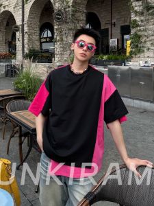 NANSSE | Design Color Block T-Shirt Loose Fit Trendy