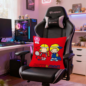 Sanrio | Sanrio Patty and Jimmy Pillow Covers Cartoon Sofa Decorative Home Double-sided Printing Short Plush Cushion Cover Christmas gift