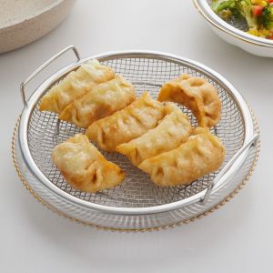 Tirisan Minyak Penggorengan Frying Oil Food Strainer Water Drain Stainless Steel