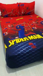 SPREI MOTIF ANAK LAKI-LAKI SUPERHERO KEREN FREE SARBAN SARGUL ANTI LUNTUR