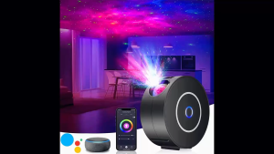 BERGARANSI Themis Lampu Tidur Aesthetic Proyektor disko kamar Bluetooth music Speaker 240V 5W HR-A1