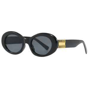 JN IMPRESSION Phiên bản Hàn Quốc kính râm Gọng bầu dục lớn thời trang chống tia cực tím Kính râm sang trọng chụp ảnh đường phố