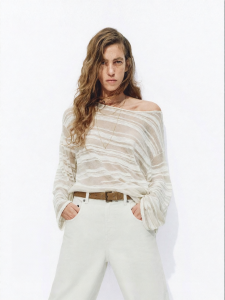 MO&Co. | Summer New Arrival Tencel and Wool Blend Knitted Shirt
