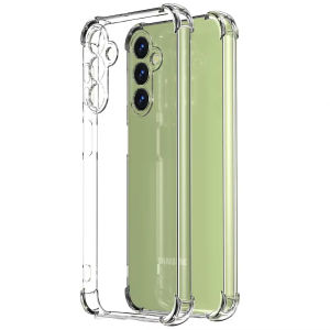 Transparent Silicone Square Shockproof Phone Case For Samsung Galaxy S25 S24 S23 FE Plus Ultra A55 A35 A25 A15 A54 A34 A24 Cover