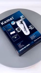 Kemei Powerful Rechargeable Shaver For Men Foil Electric Shaver Beard Head Shaving Electric Razor Facial USB with extra mesh