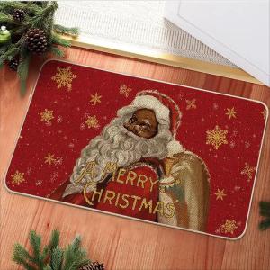 VIKAMA Christmas Collection Doormat Durable Non-Slip Entrance Mat Hallway Doormat Bathroom Toilet Rug Home Decor