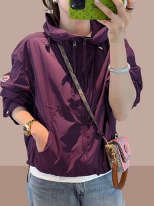 ลำลอง มีฮู้ด Double ซิป เสื้อแจ็คเก็ต ผู้หญิง แฟชั่น ดีไซน์ สไตล์เกาหลี ฤดูใบไม้ผลิ ฤดูใบไม้ร่วงมาใหม่ ความรู้สึกหรูหรา เสื้อแจ๊กเก็ตพักผ่อน