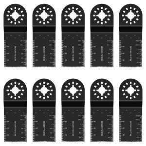 10pcs Multitool Renovator Saw Blade HCS Oscillating Saw Blades Power Tool Fast Cut Swing Blades for Metal Wood Plastic Cutting
