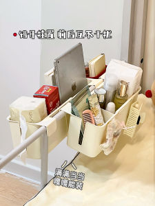 ชั้นวางของติดเตียงแบบแขวนสำหรับหอพักนักเรียน ชั้นวางของสำหรับโทรศัพท์มือถือ กล่องเก็บกระดาษทิชชู่ ชั้นวางของสำหรับหอพักนักเรียน