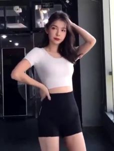 LAKOE Celana Korset Pinggang Tinggi Wanita Korset Bentuk Petak Ladies Celana Korset Pinggang