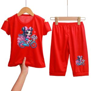 BAJU ANAK PEREMPUAN LUCU  SETELAN ANAK CEWEK MODEL TANGAN SABRINA 1-6THN